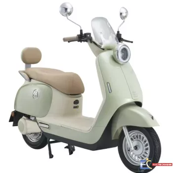 Scooter Électrique Aima Classical 800W – Vert / Beige