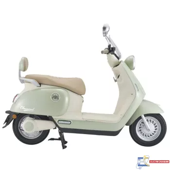 Scooter Électrique Aima Classical 800W – Vert / Beige