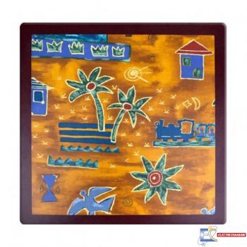 Table 70x70cm WERZALIT SOCLE 4 PIEDS ALU TBIS032