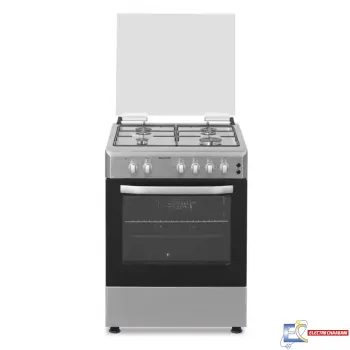 Cuisinière à Gaz BRANDT BGE6241X 60 cm 4 Feux - Inox