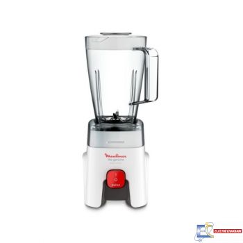 Blender MOULINEX 500W + 2 Moulins à Café - Blanc - LM242B25