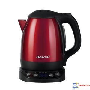 Bouilloire BRANDT 1.2L Rouge Aff Elec 2000W