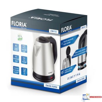 Bouilloire Sans Fil FLORIA ZLN4902 2 Litres - Inox