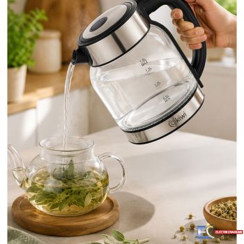 Bouilloire Sans Fil KIWI KK-3333 1.8Litre 1500W - Verre
