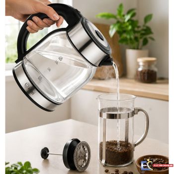 Bouilloire Sans Fil KIWI KK-3333 1.8Litre 1500W - Verre
