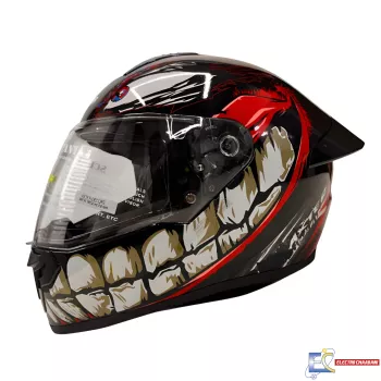 CASQUE AEROSTAR AXTER D7 - NOIR / ORANGE