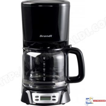 Cafetière Noir BRANDT 1,8L 18 tasses 1000W Aff Elect