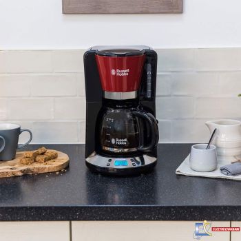 Cafetière RUSSEL HOBBS 24031-56 Colours plus - 1.25 Litre  - Rouge