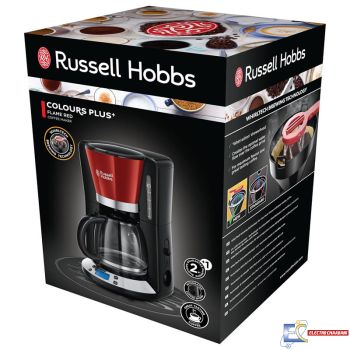 Cafetière RUSSEL HOBBS 24031-56 Colours plus - 1.25 Litre  - Rouge