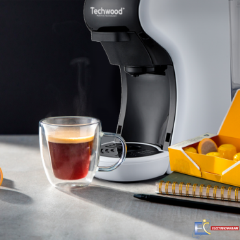 Machine à Café Expresso 2 en 1 TECHWOOD NESPRESSO & DOLCE GUSTO TCA-191N 1450W - Blanc