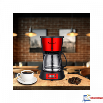 Cafetière TECHWOOD TCA-1295 1000W - Rouge