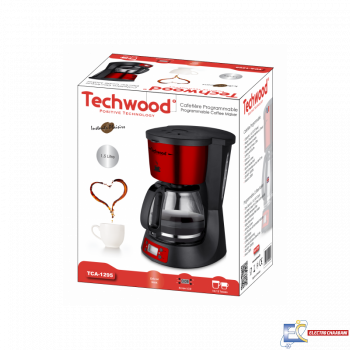 Cafetière TECHWOOD TCA-1295 1000W - Rouge