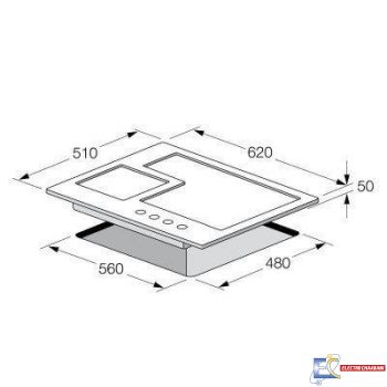 PLAQUE DE CUISSON FOCUS QUADRA 62 INOX