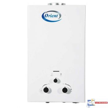 Chauffe Eau Orient à Gaz BOUTEILLE 6L OCB-602B - Blanc