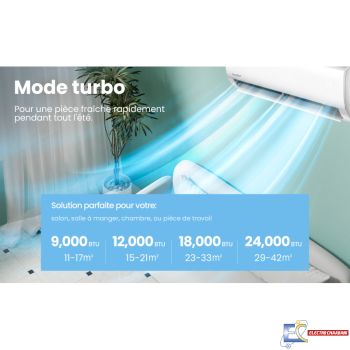 Climatiseur COMFEE Chaud / Froid 9000 BTU - Smart - Blanc