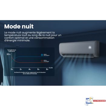 Climatiseur COMFEE Chaud / Froid 9000 BTU - Smart - Blanc