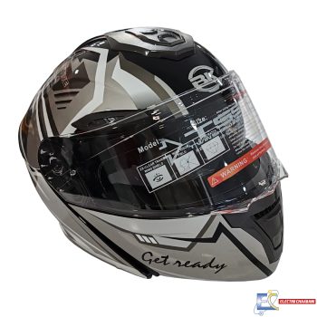 CASQUE B.K 911-R1 NOIR/GRIS XL