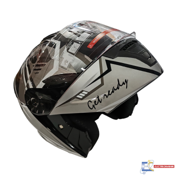 CASQUE B.K 911-R1 NOIR/GRIS XL