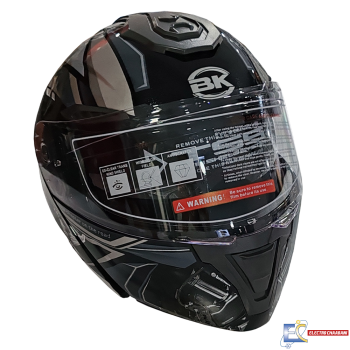CASQUE B.K 911-DAO DRIVE NOIR-SILVER  / XL