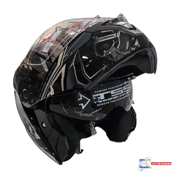CASQUE B.K 911-DAO DRIVE NOIR-SILVER  / XL