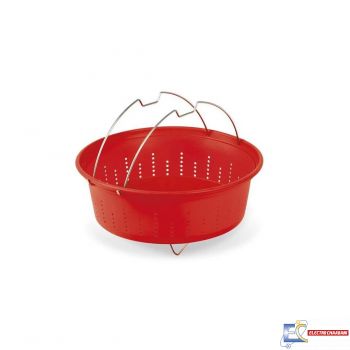 Cocotte Sitram Sitrapro 6 Litres Rouge + panier silicone - 711162