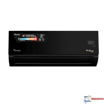 Climatiseur Condor CS12-AL84ST3BM 12000 BTU Alpha Super Tropical Inverter Smart Tropicalise T3 - Chaud/Froid - Noir