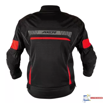 Veste Moto Axor Cruise 2 - Noir / Rouge - XL
