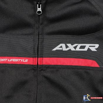 Veste Moto Axor Cruise 2 - Noir / Rouge - XL