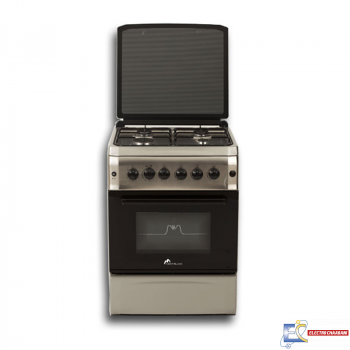 Cuisinière MontBlanc 4 feux 60cm - Inox - 6060REX