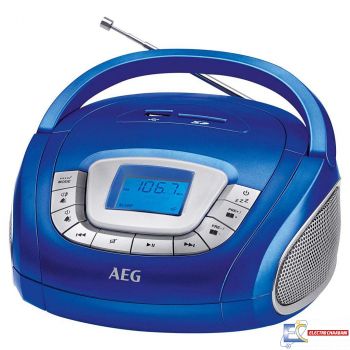 Radio AEG SD-USB-MP3 SR 4373 Bleu