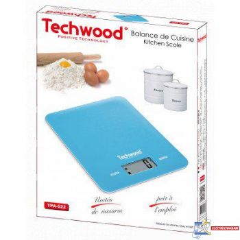 BALANCE DE CUISINE TECHWOOD TPA522 BLEU