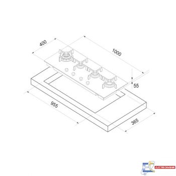 Plaque de Cuisson Focus 4 Feux SOFT.104