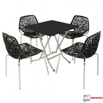 Table CARRE PVC 70x70 cm TBIS034 - Noir