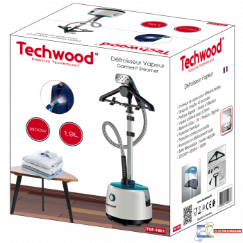 Défroisseur Vertical à Vapeur TECHWOOD TDV-1801 1800W - Blanc