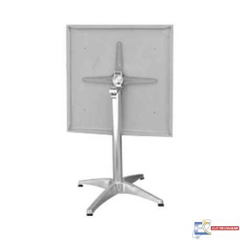 TABLE BISTROT PLIANTE 70 x 70 SOCLE ALUMINIUM TBIS060