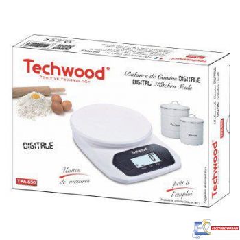 BALANCE DE CUISINE DIGITALE TECHWOOD TPA-550