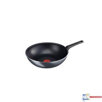 Tefal Poêle - Wok - Essentiel - Minute - Grey - PowerGlide 28 Cm - B3181902