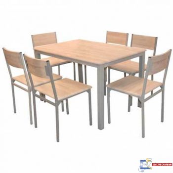 PACK SALLE A MANGER TABLE SERENA +6 CHAISES SERENA PACK01