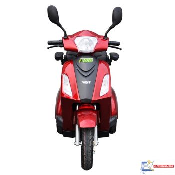 Escooter Tricycle ZIMOTA Electrique THREE - Rouge
