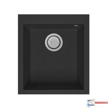 Évier Graniteck Focus 1Bac 41Cm QUADRA.40B - Noir