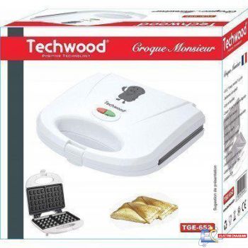 GAUFRIER ELECTRIQUE TECHWOOD TGE-652 BLANC