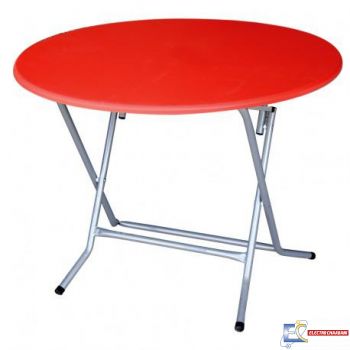 Table pliante SOTUFAB RONDE Ø100 cm PVC - Noyer - TC00010NY