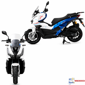 SCOOTER LM ADV V2 125CC injection ABS + TCS - BLANC / BLEU