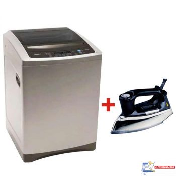 MACHINE À LAVER TOP LOAD WHIRLPOOL WTL 1300 FR SL 13 KG SILVER + Fer A Repasser "GRATUIT"