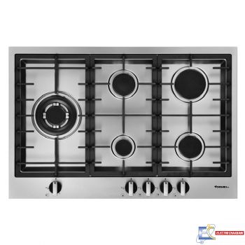 Plaque Encastrable FOCUS FILO.75  -75cm - 5 Feux - Inox