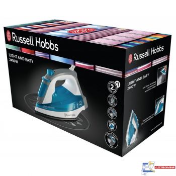 Fer à Repasser RUSSELL HOBBS Light & Easy Iron 2400W - Bleu - 23590-56