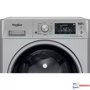 Lave Linge Whirlpool Frontale FFWD 9248 SBS V N -9kg - 1200Tours/min - 6ème sens - Silver + Det Gel 2.5L + Det En Poudre 3.5Kg