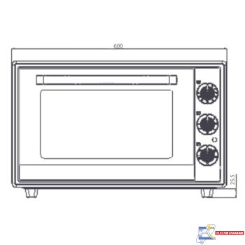 Four Électrique Ventilé FOCUS F-60B 60L - Noir