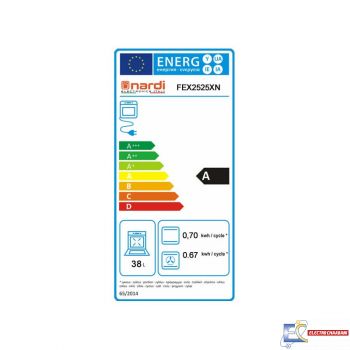 Four éléctrique ventilé Nardi 6 fonctions 38L - Inox - FEX2525XN