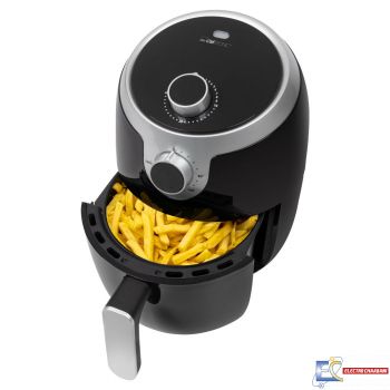 Friteuse à air chaud Clatronic FR 3769 H 1000 W Noir et argent